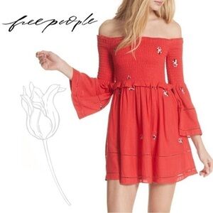 Free People Counting Daisies embroidered dress